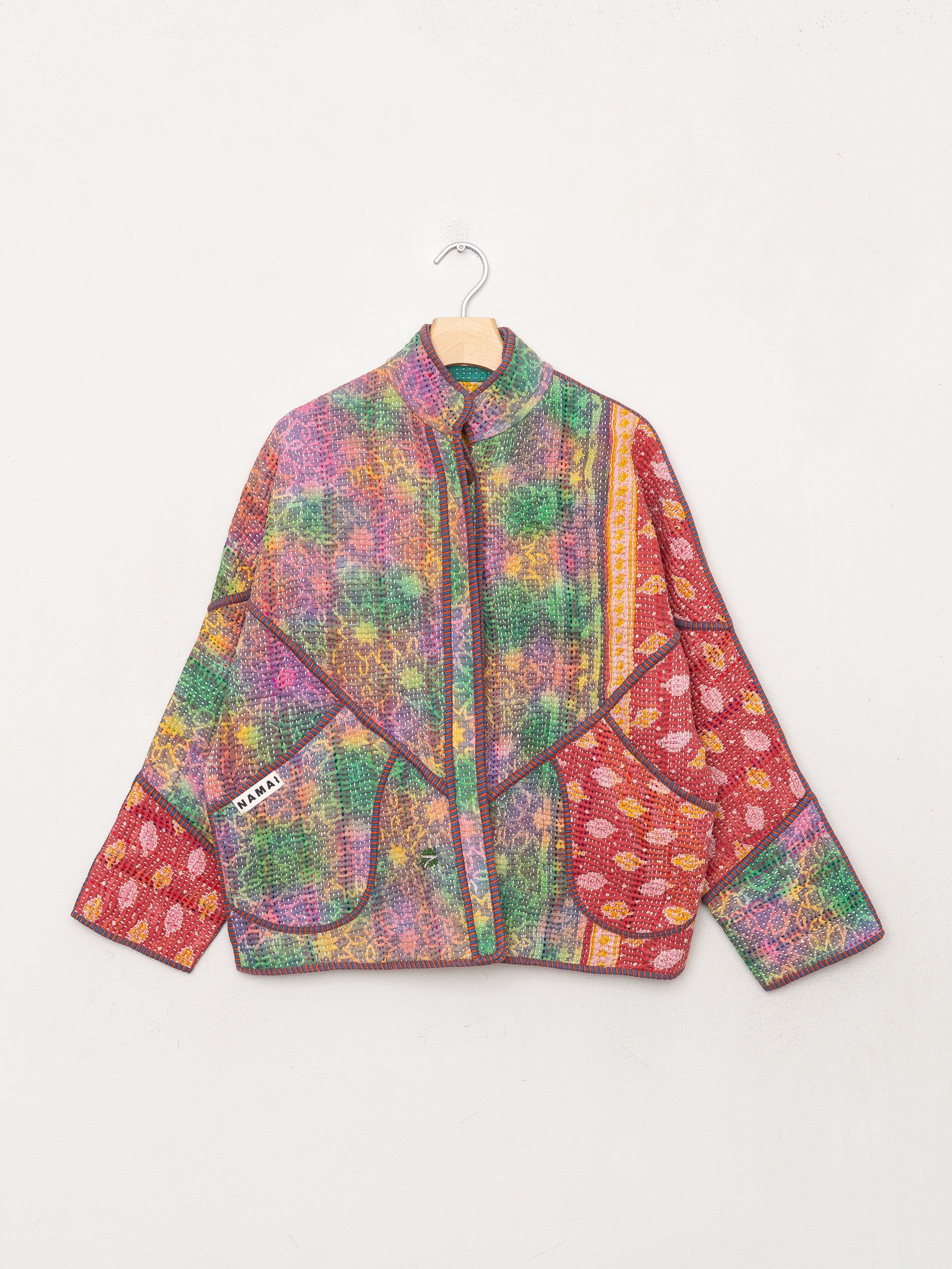 The Ladhiya Petite Quilted Patchwork Kantha Jacket