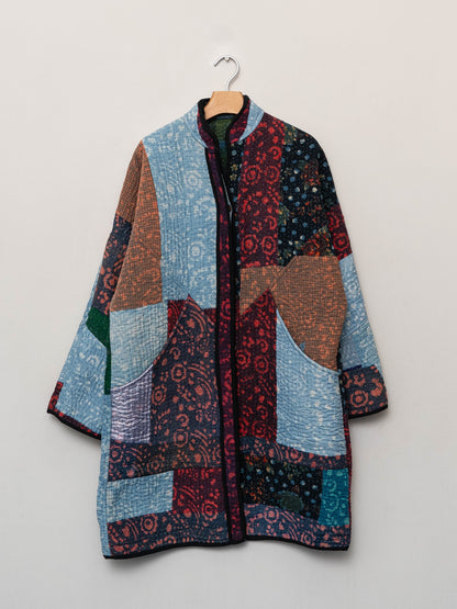 The Sai Quilted Plant Dyed Kantha Coat