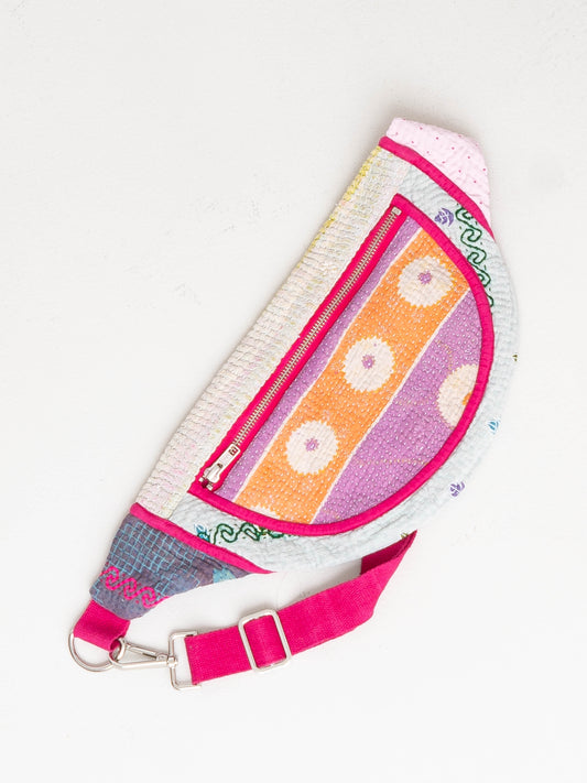 The Faiza Quilted Kantha Belt Bag