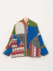 The Ladhiya Quilted Patchwork Kantha Jacket