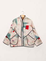 The Ladhiya Petite Quilted Patchwork Kantha Jacket