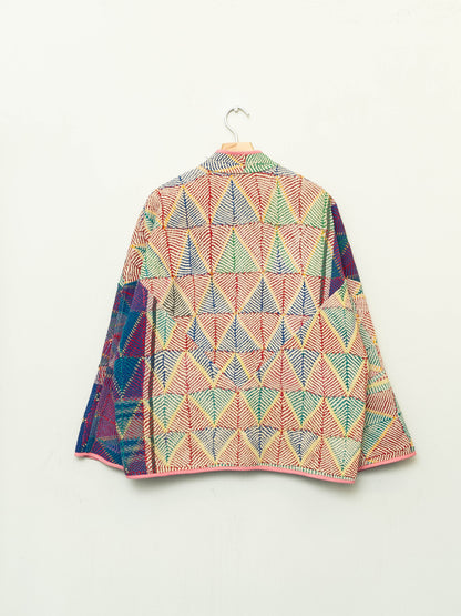 The Ladhiya Naksha Quilted Kantha Jacket