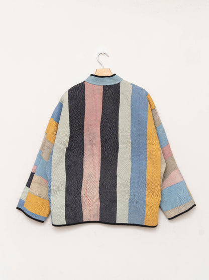 The Ladhiya Quilted Patchwork Kantha Jacket