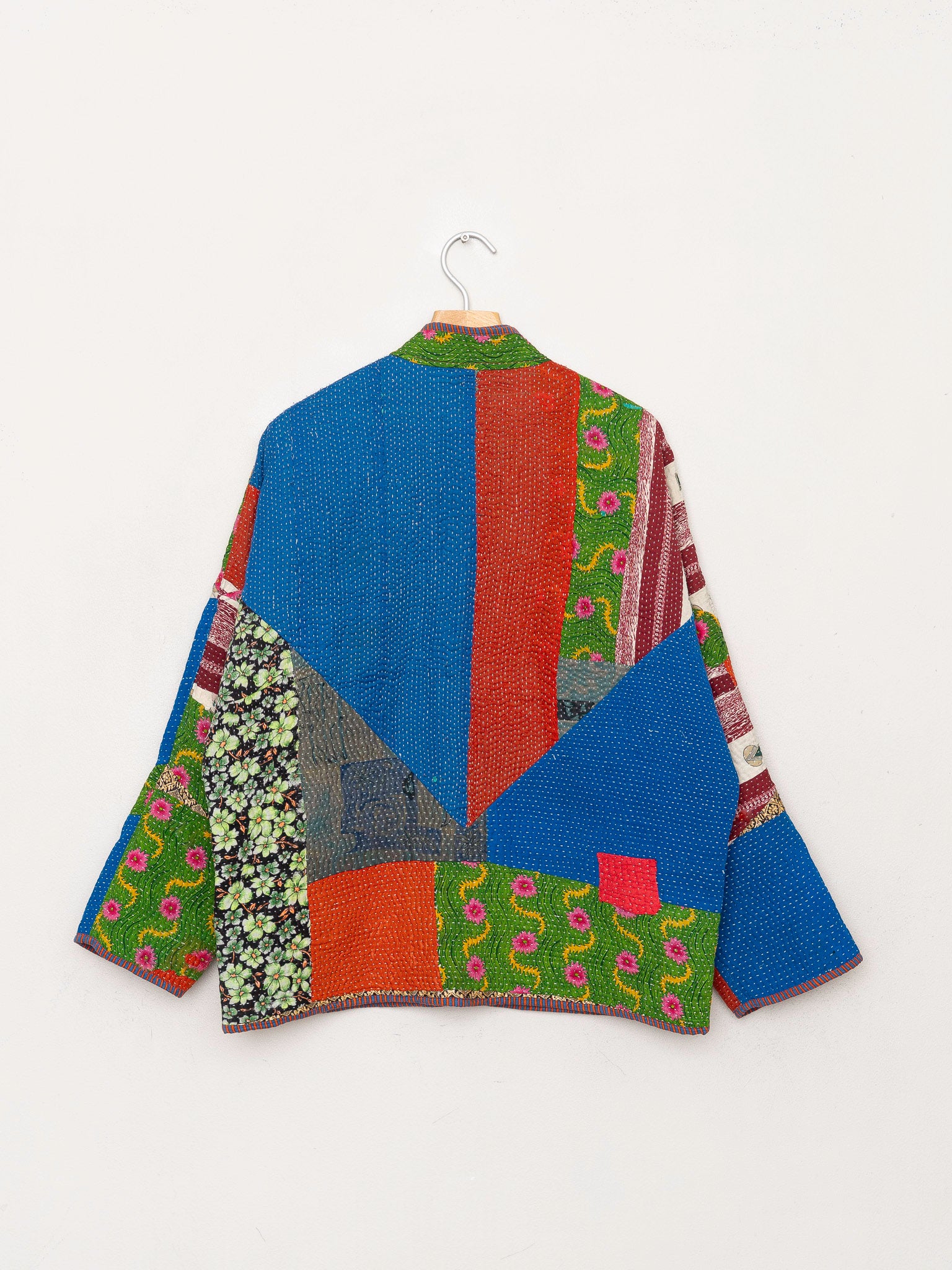 The Ladhiya Quilted Patchwork Kantha Jacket