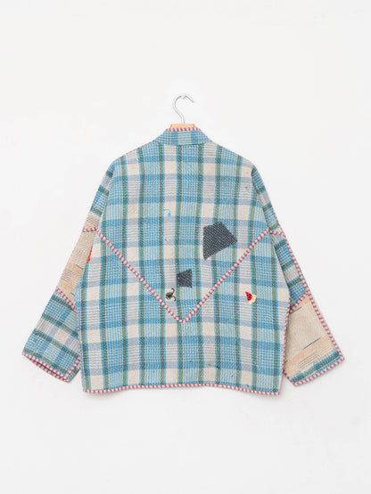 The Ladhiya Quilted Patchwork Kantha Jacket
