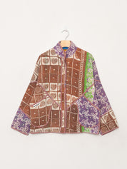 The Ladhiya Petite Quilted Patchwork Kantha Jacket