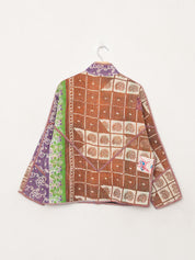 The Ladhiya Petite Quilted Patchwork Kantha Jacket