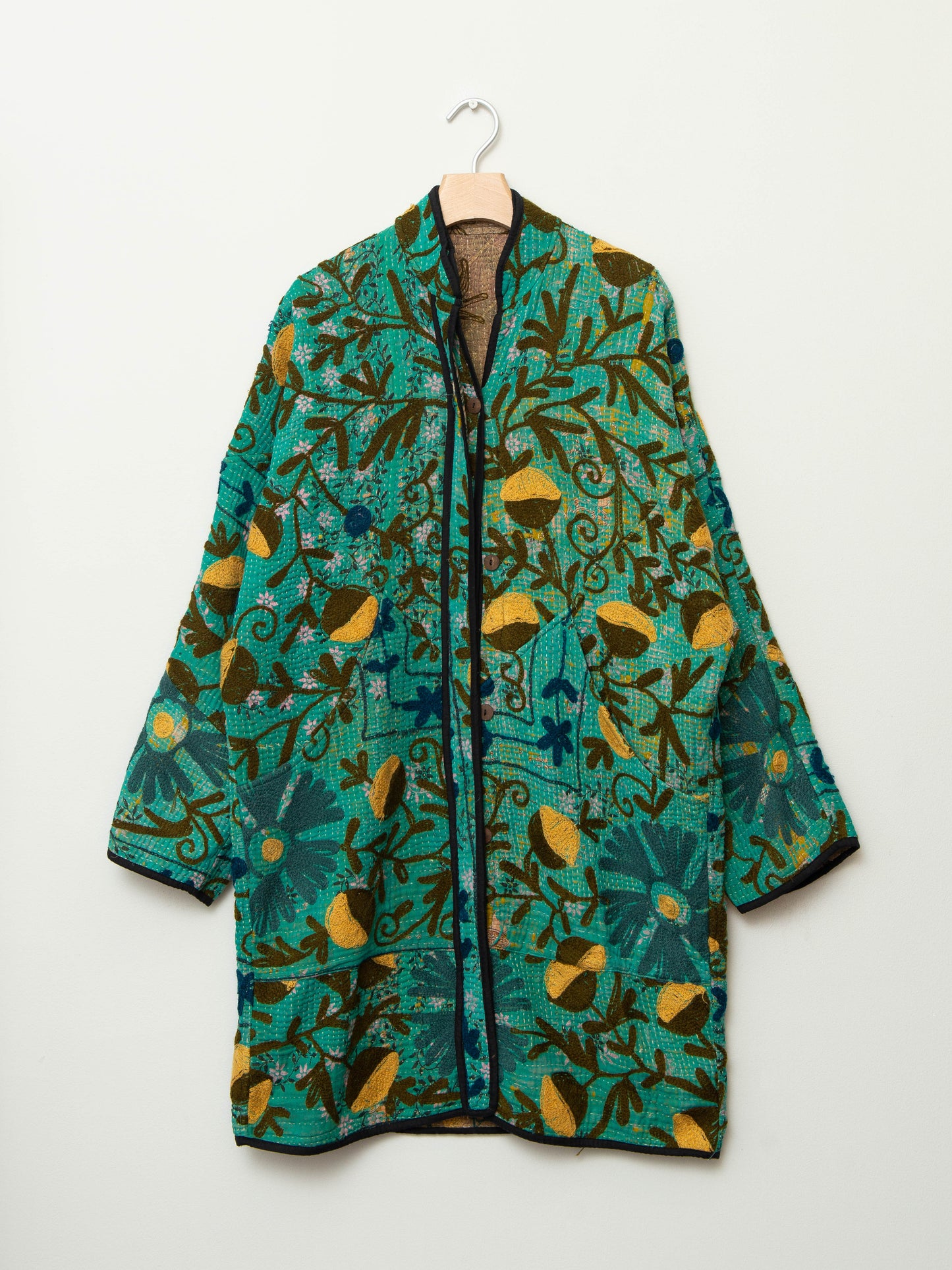 The Sai Suzani Quilted Kantha Coat