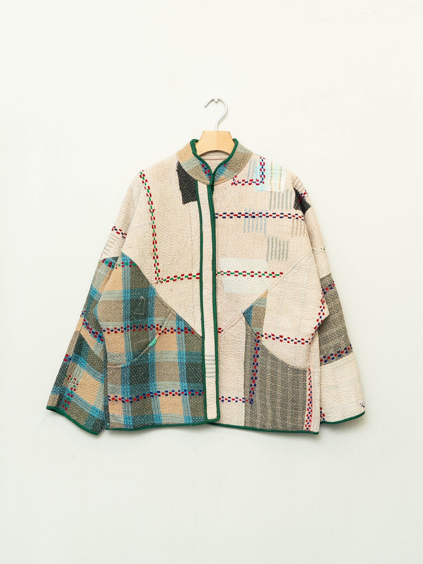 The Ladhiya Quilted Patchwork Kantha Jacket