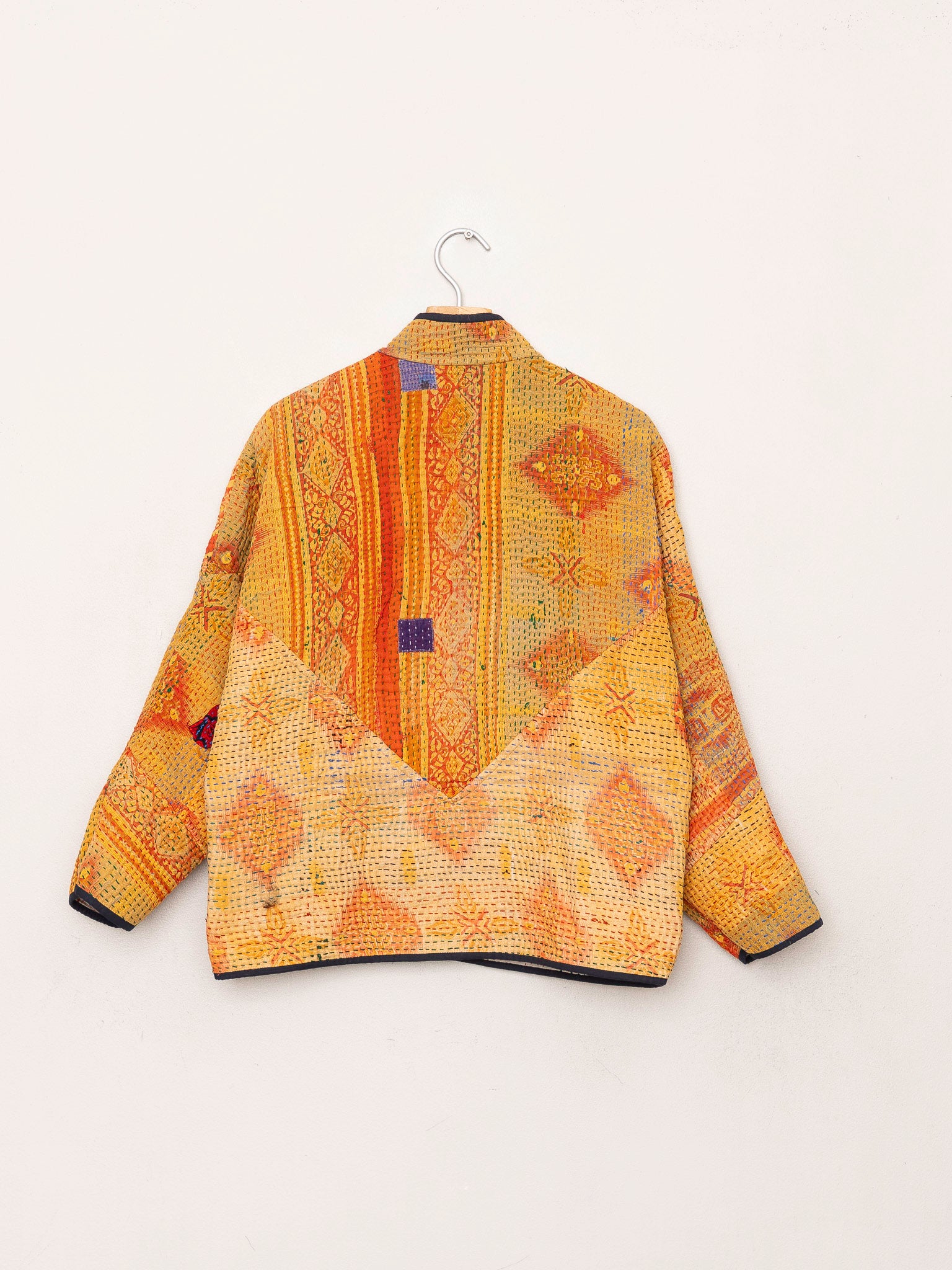 The Ladhiya Petite Quilted Patchwork Kantha Jacket