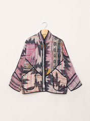 The Ladhiya Petite Quilted Patchwork Kantha Jacket