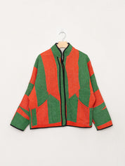 The Ladhiya Petite Quilted Patchwork Kantha Jacket