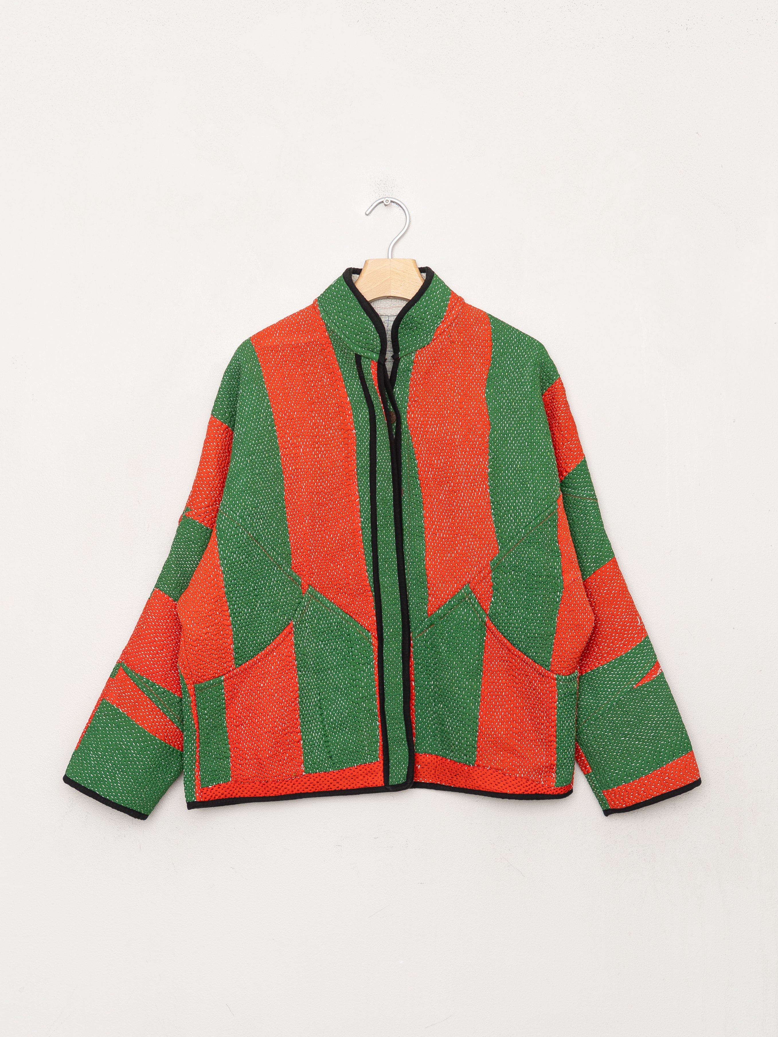 The Ladhiya Petite Quilted Patchwork Kantha Jacket