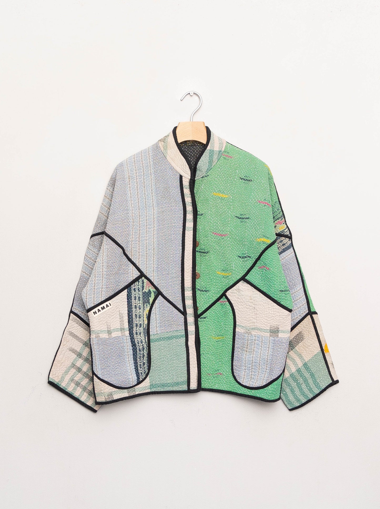 The Ladhiya Quilted Patchwork Kantha Jacket