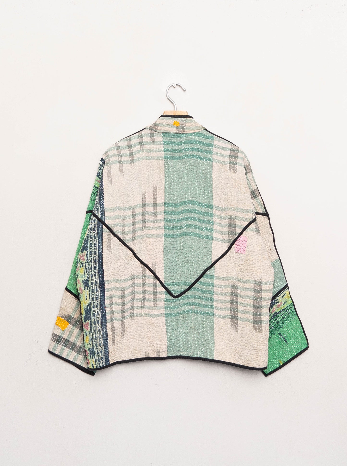 The Ladhiya Quilted Patchwork Kantha Jacket