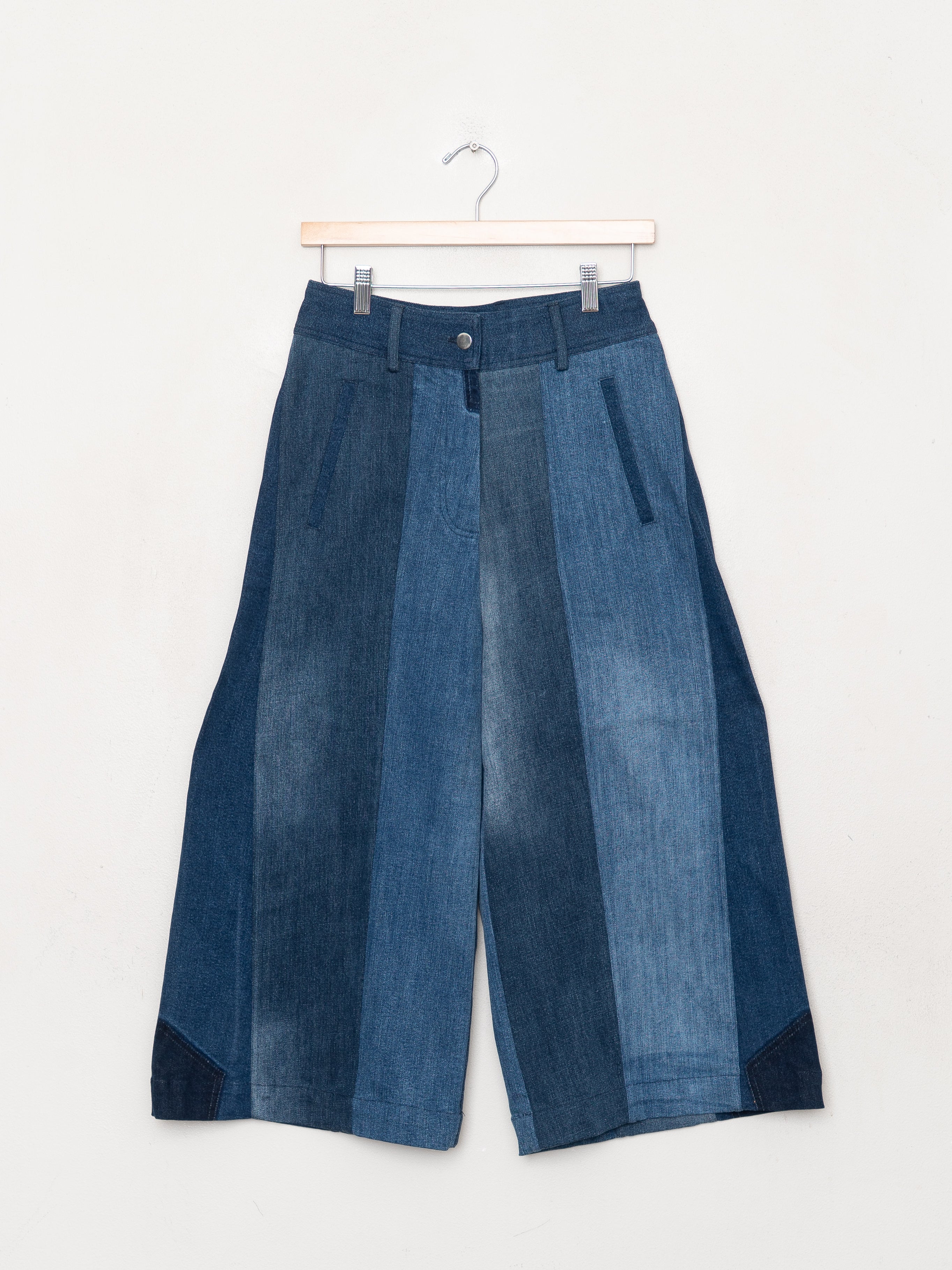 The Nadi Denim Flared Culotte Jeans - Small
