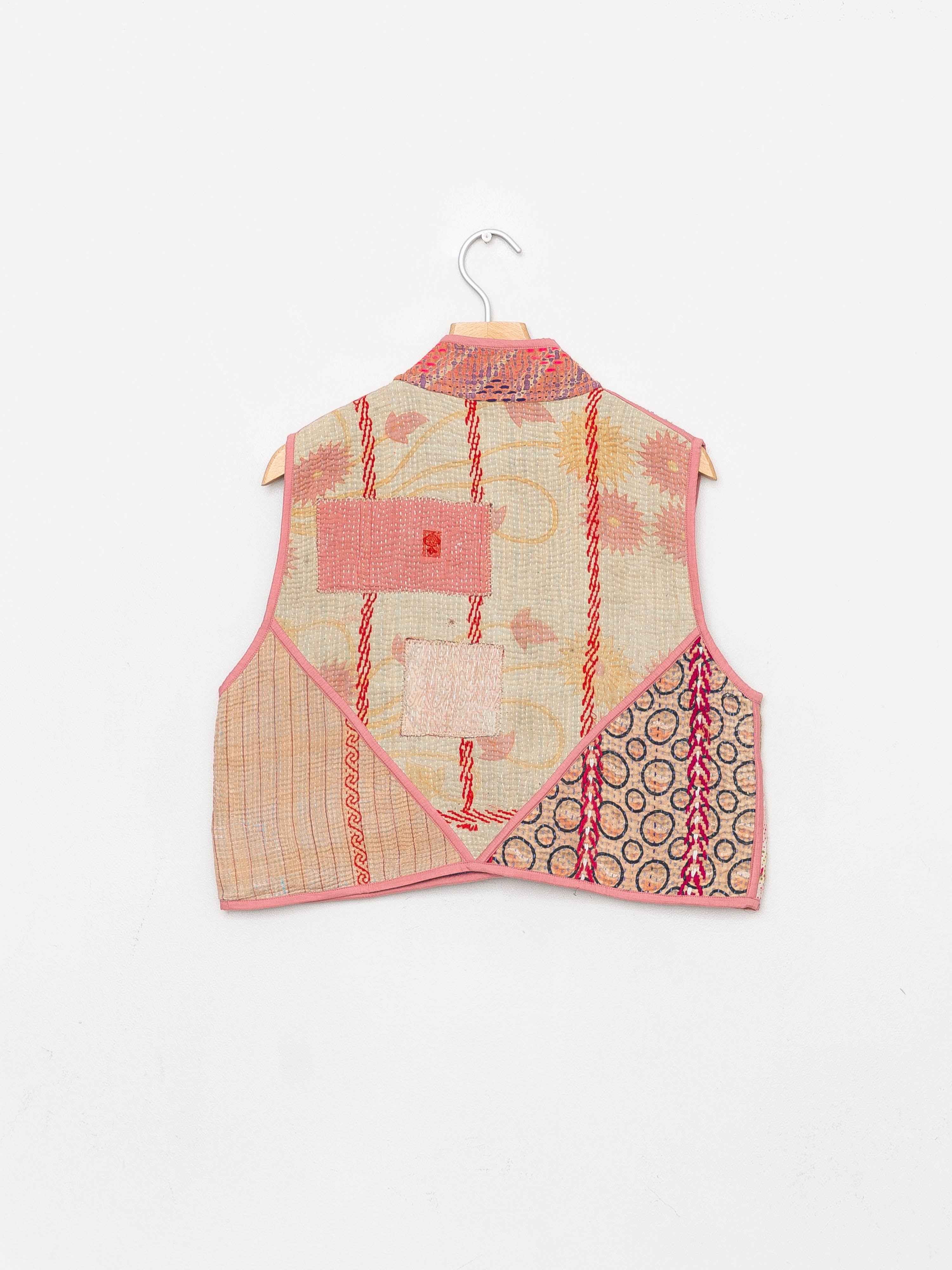 The Kaira Quilted Patchwork Kantha Vest