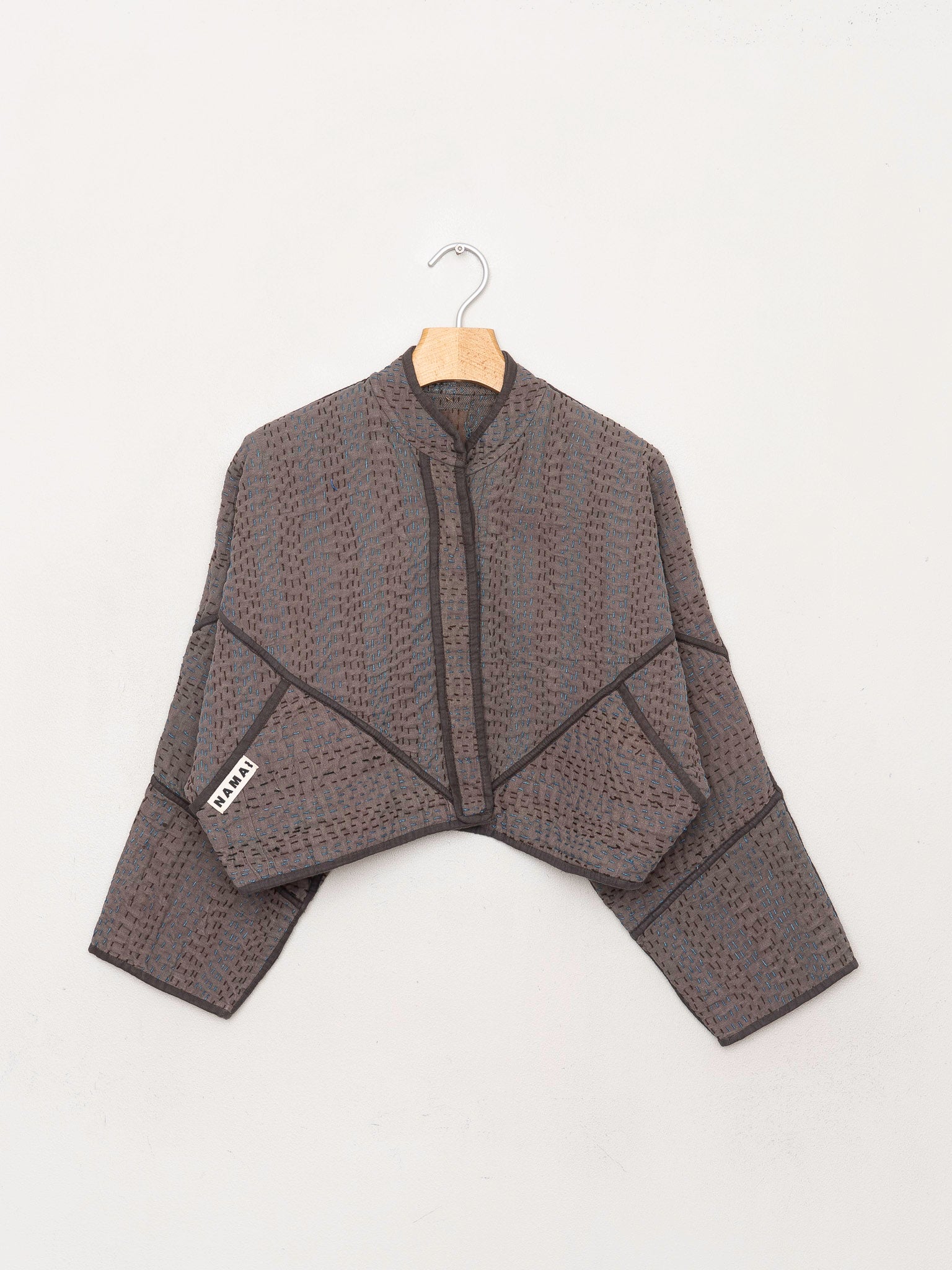 The Kaira Cropped Quilted Ralli Kantha Jacket