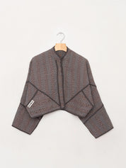The Kaira Cropped Quilted Ralli Kantha Jacket