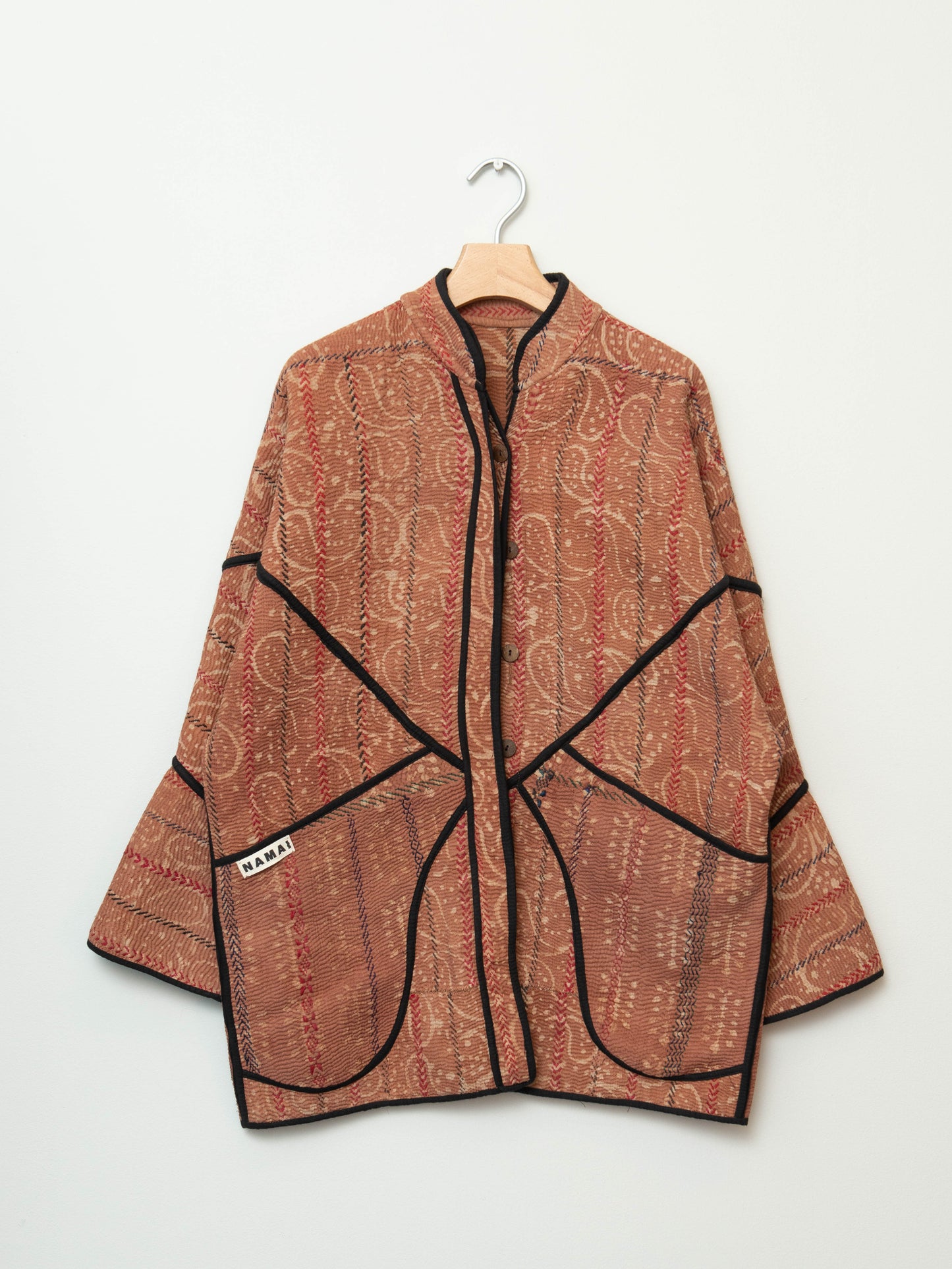 The Narmada Quilted Plant Dyed Kantha Jacket