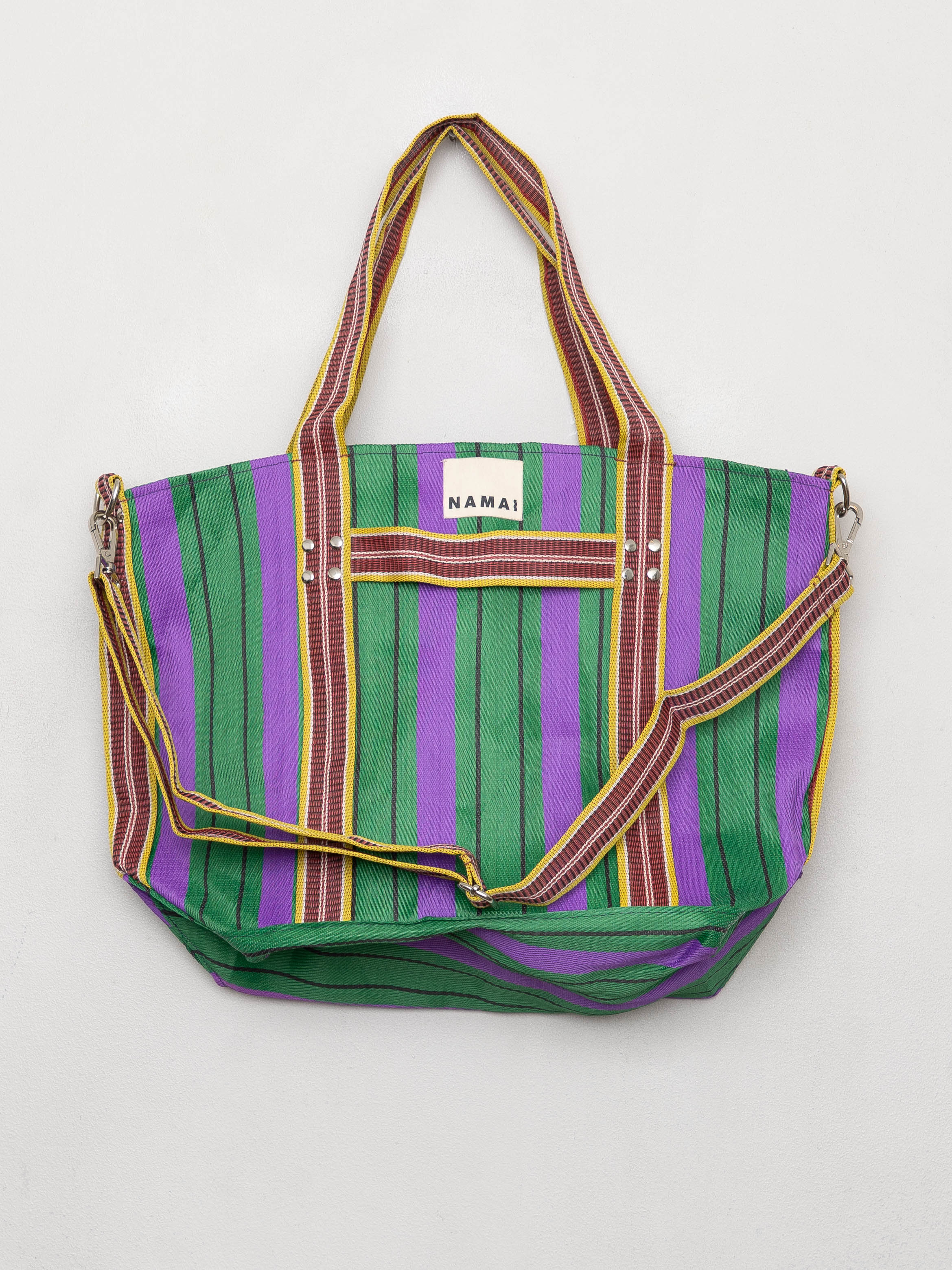 The Goa Recycled Nylon Travel Tote - Grape Verde