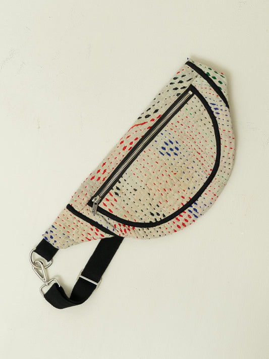 The Faiza Quilted Kantha Belt Bag