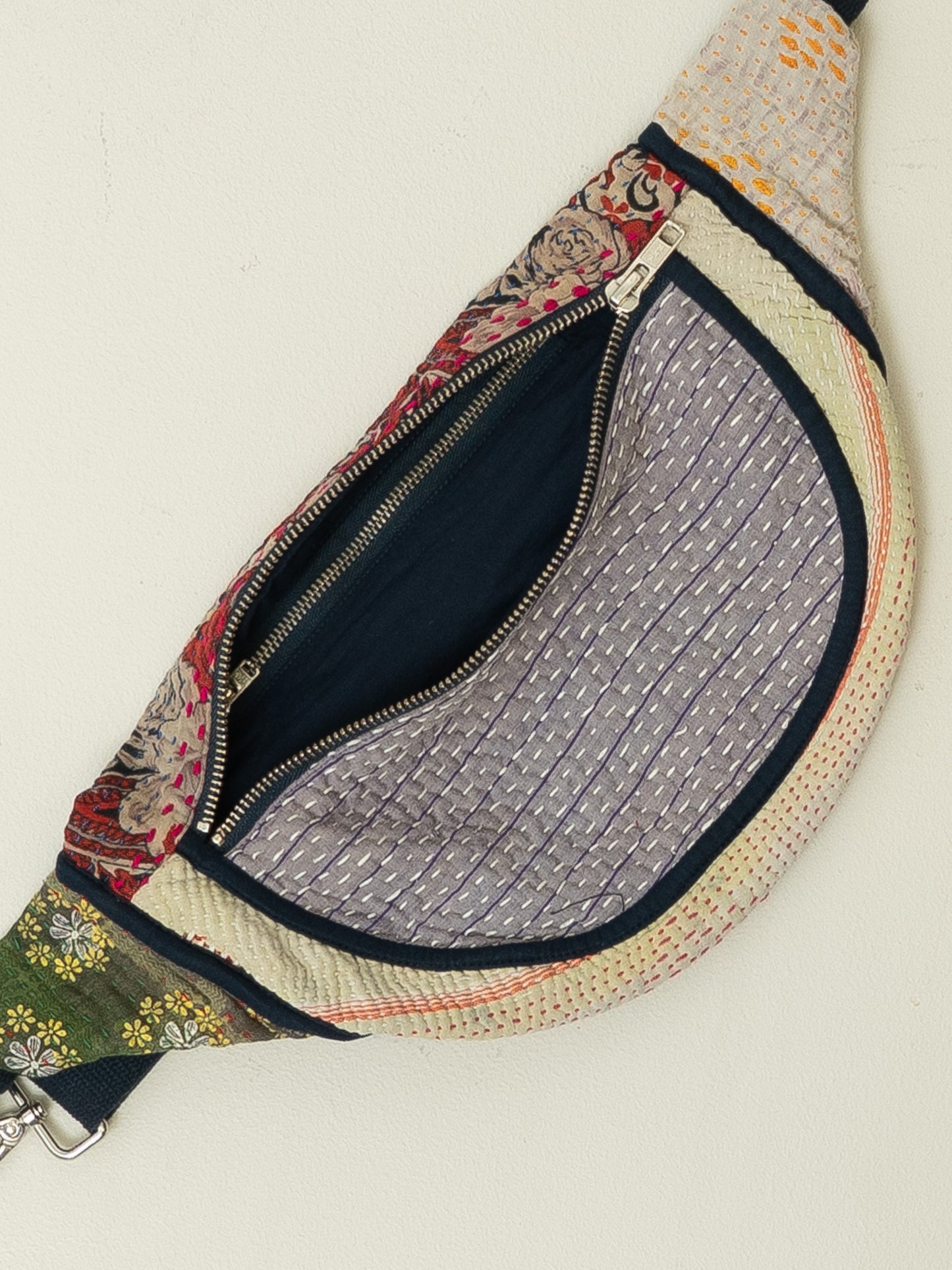 The Faiza Quilted Kantha Belt Bag