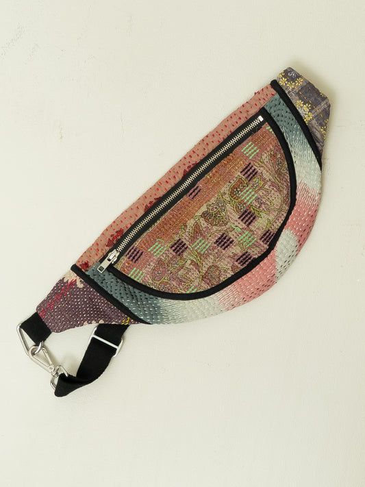 The Faiza Quilted Kantha Belt Bag