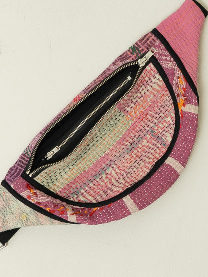 The Faiza Quilted Kantha Belt Bag