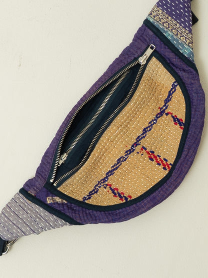 The Faiza Quilted Kantha Belt Bag