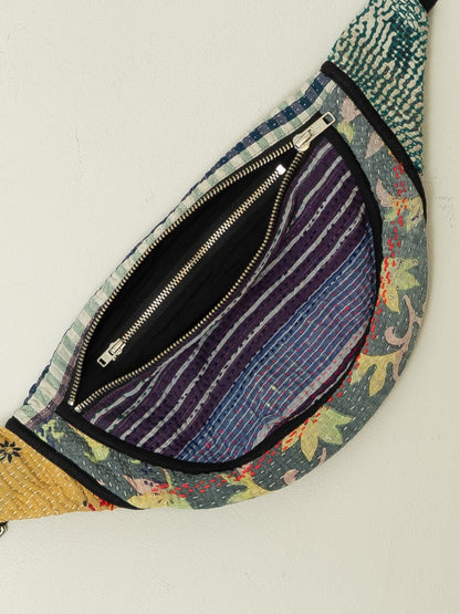 The Faiza Quilted Kantha Belt Bag