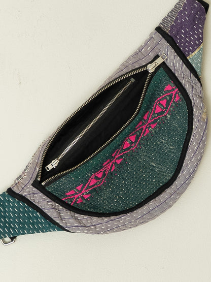 The Faiza Quilted Kantha Belt Bag