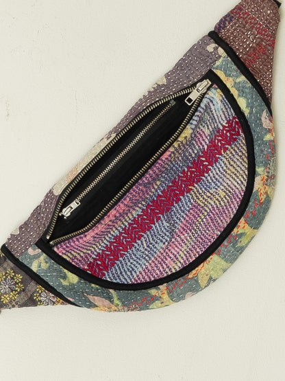 The Faiza Quilted Kantha Belt Bag