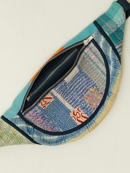 The Faiza Quilted Kantha Belt Bag