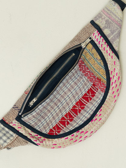 The Faiza Quilted Kantha Belt Bag