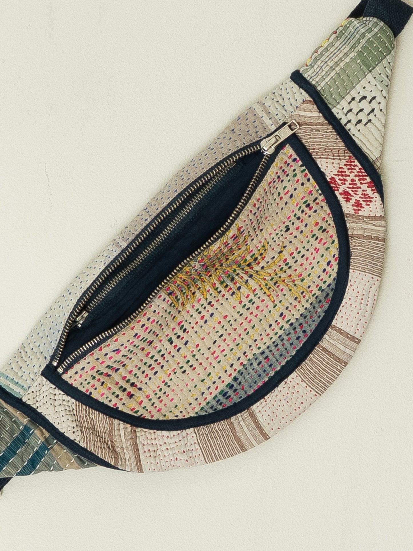 The Faiza Quilted Kantha Belt Bag