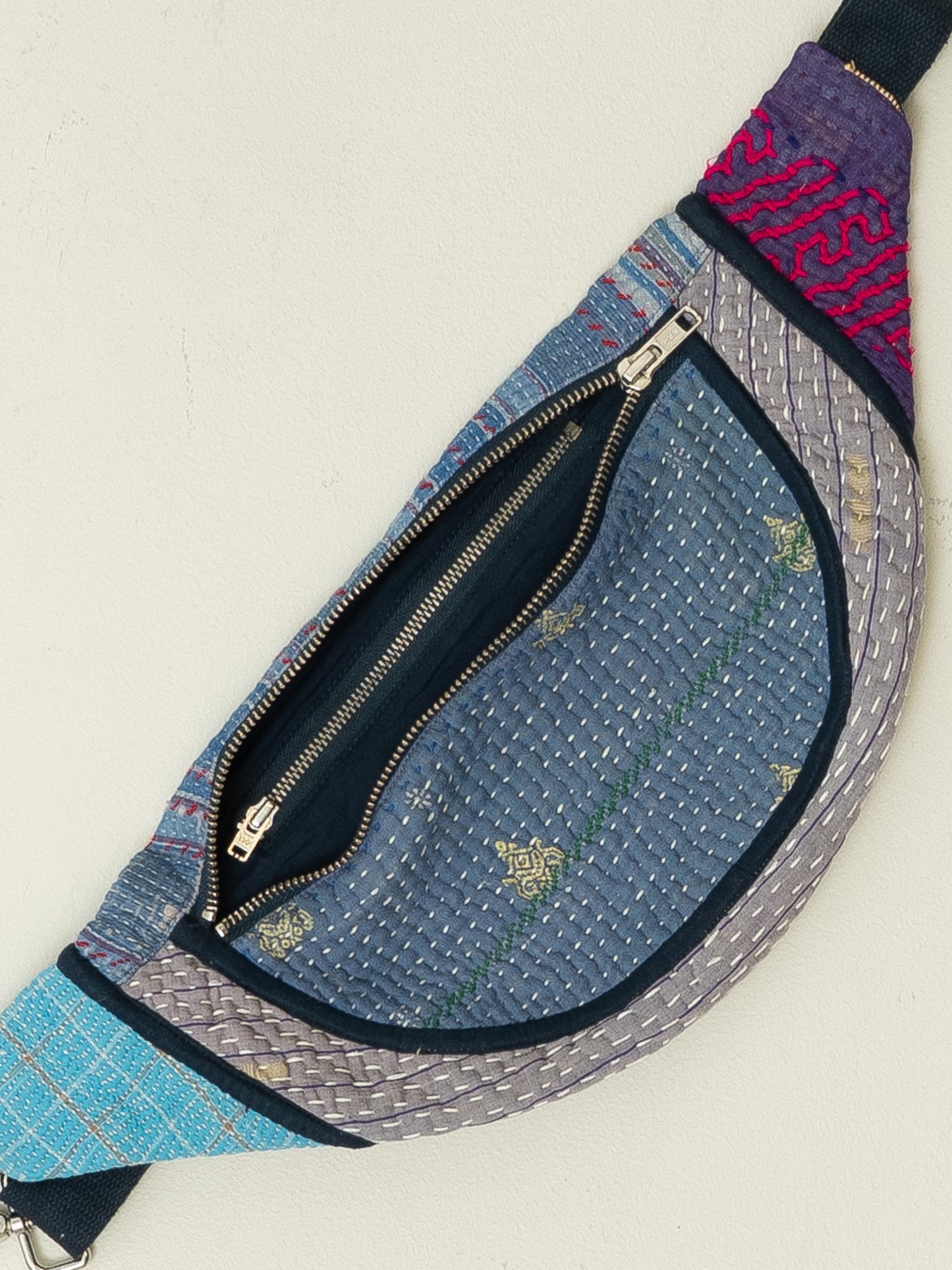 The Faiza Quilted Kantha Belt Bag