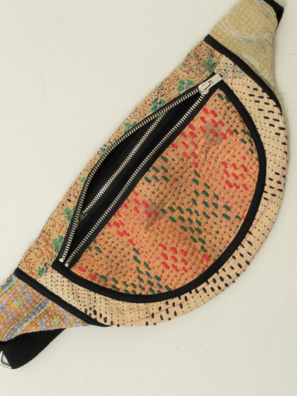 The Faiza Quilted Kantha Belt Bag