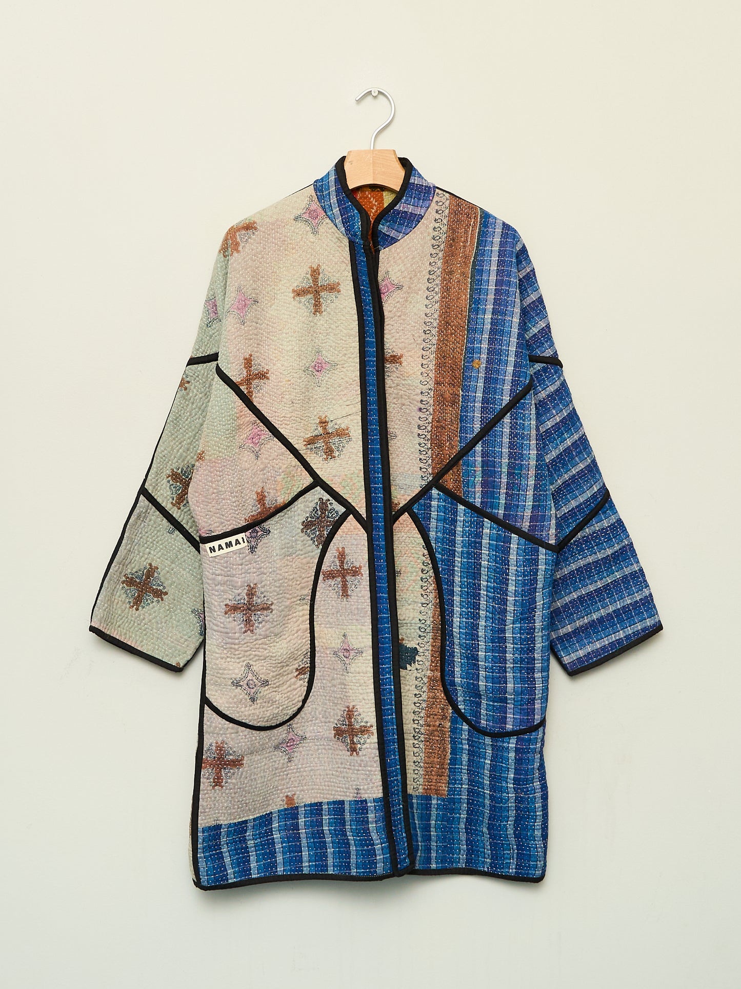 The Sai Quilted Patchwork Kantha Coat