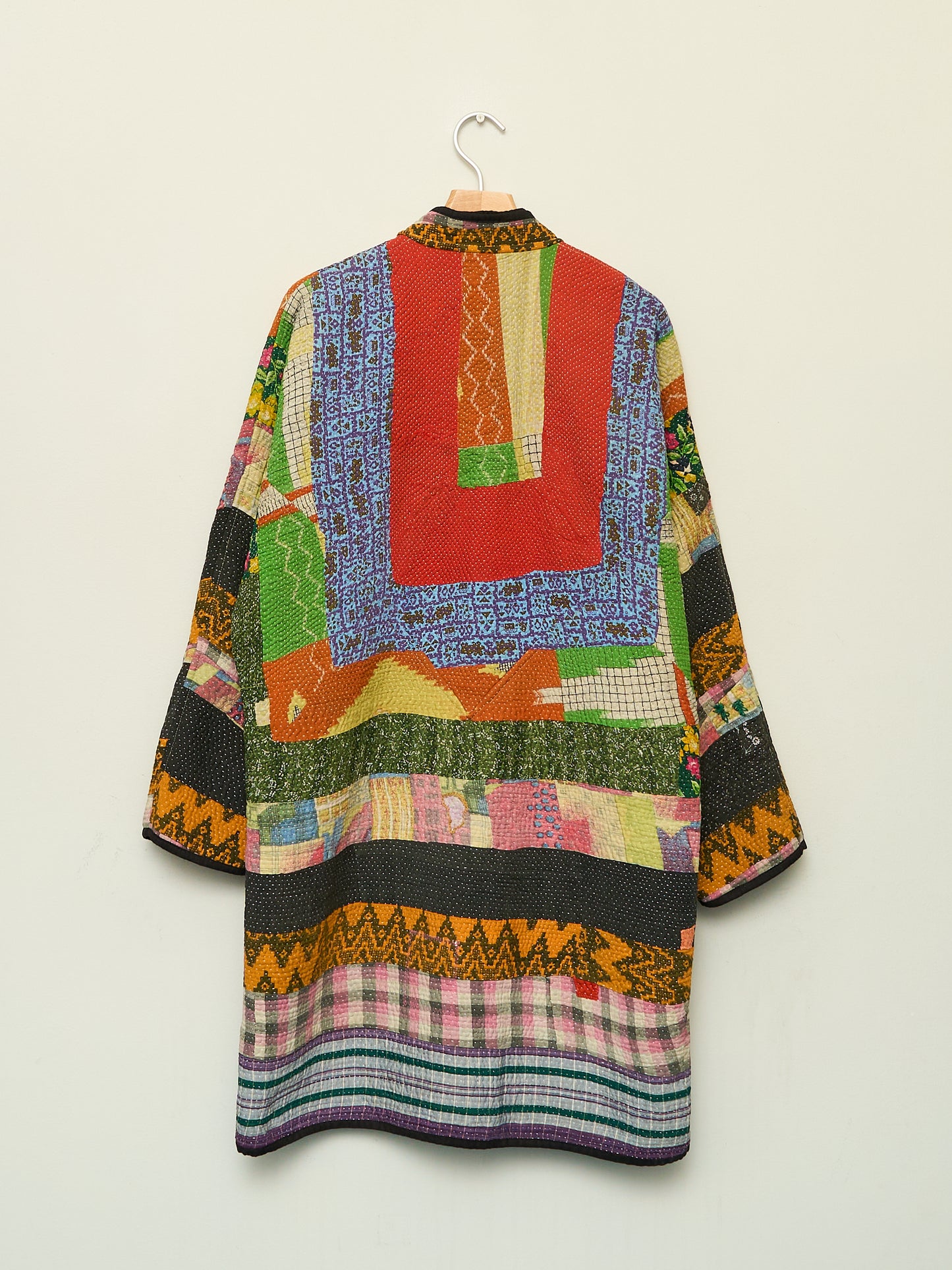 The Sai Quilted Patchwork Kantha Coat