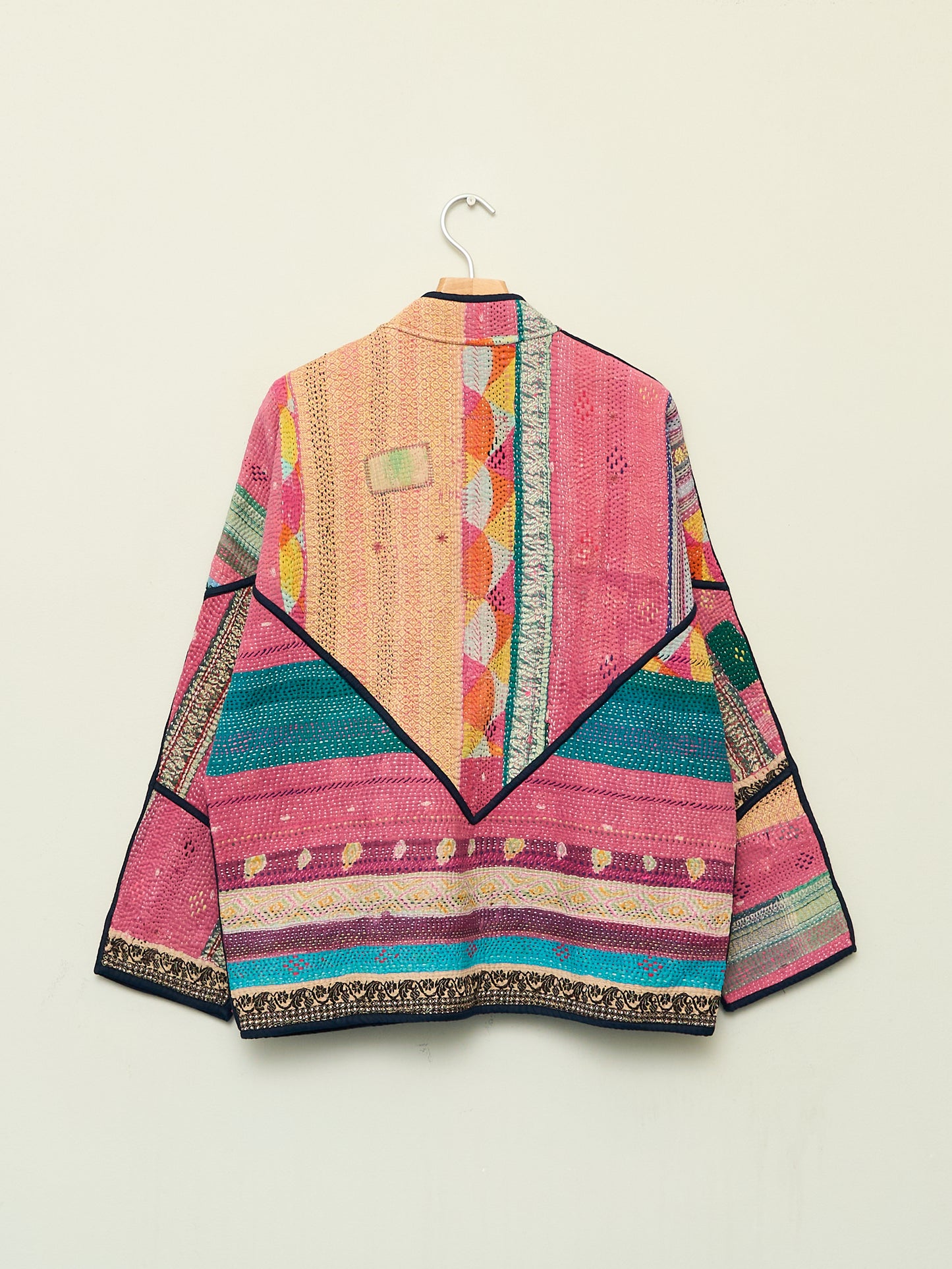 The Ladhiya Quilted Patchwork Kantha Jacket