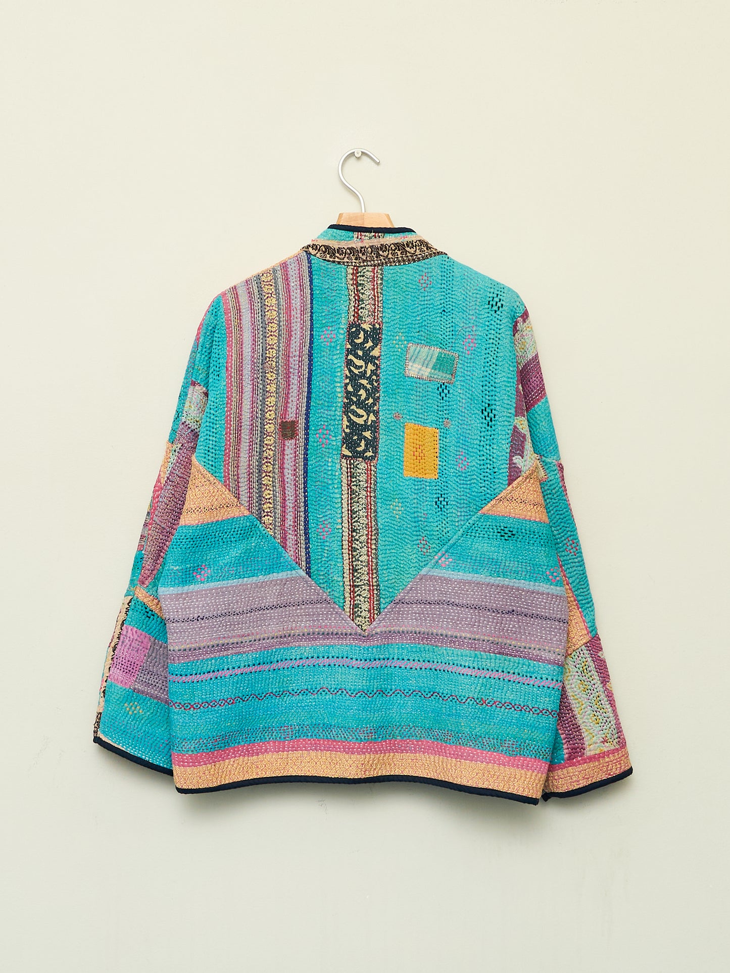 The Ladhiya Quilted Patchwork Kantha Jacket