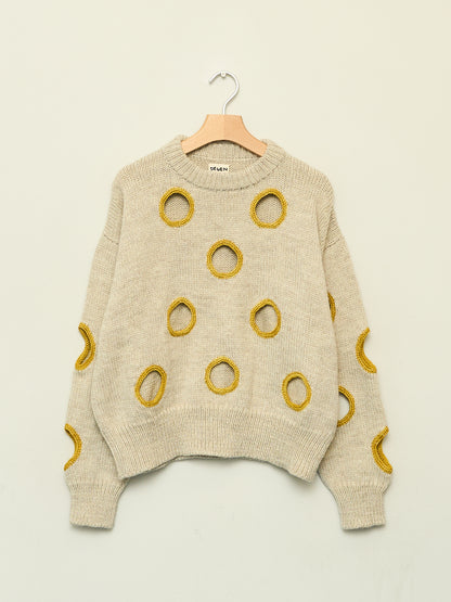 Degen Holes Sweater ~ Birch