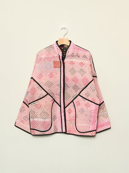 The Ladhiya Quilted Patchwork Kantha Jacket