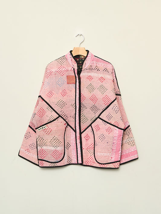 The Ladhiya Quilted Patchwork Kantha Jacket