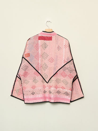 The Ladhiya Quilted Patchwork Kantha Jacket