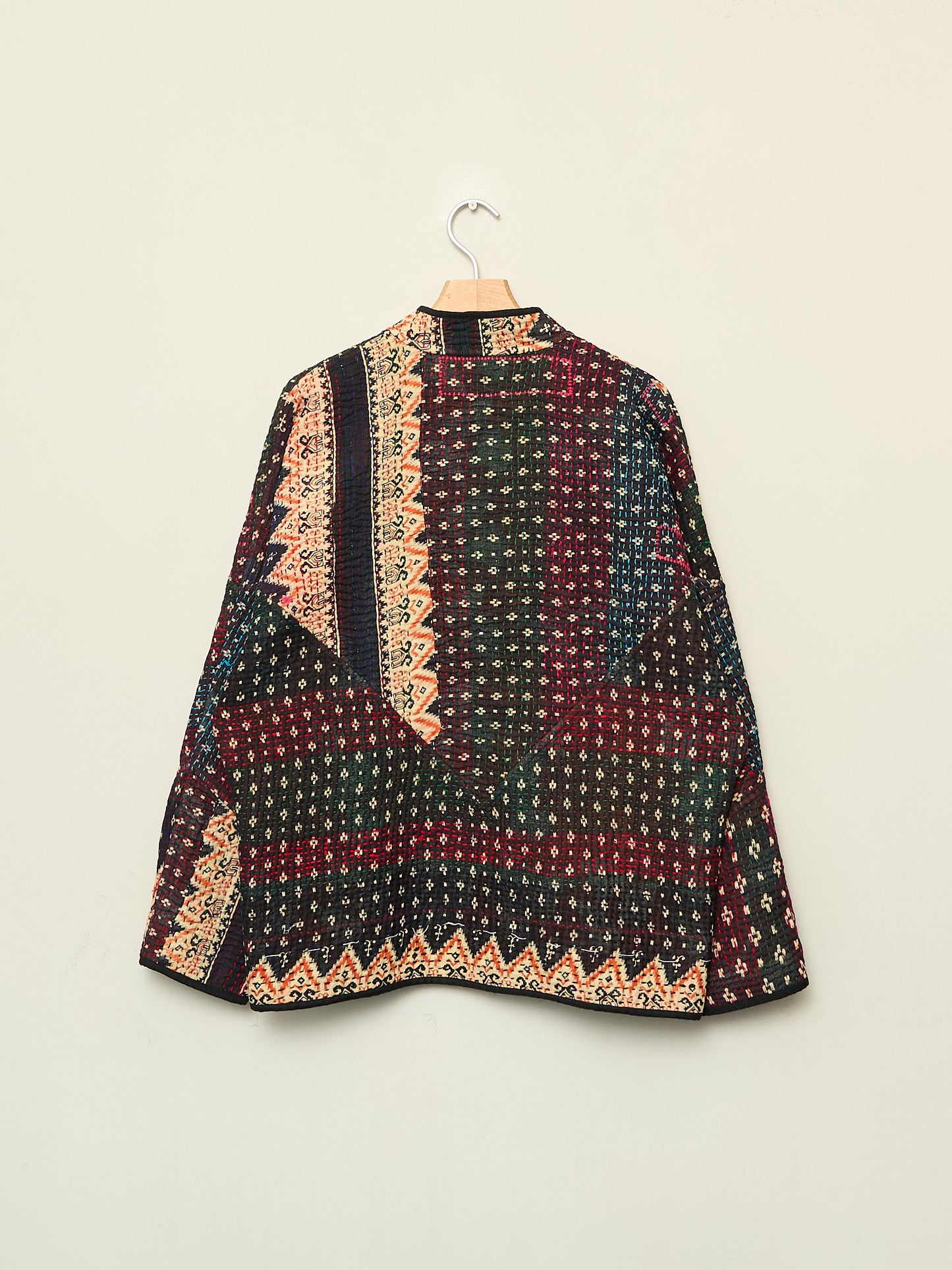 The Ladhiya Quilted Patchwork Kantha Jacket