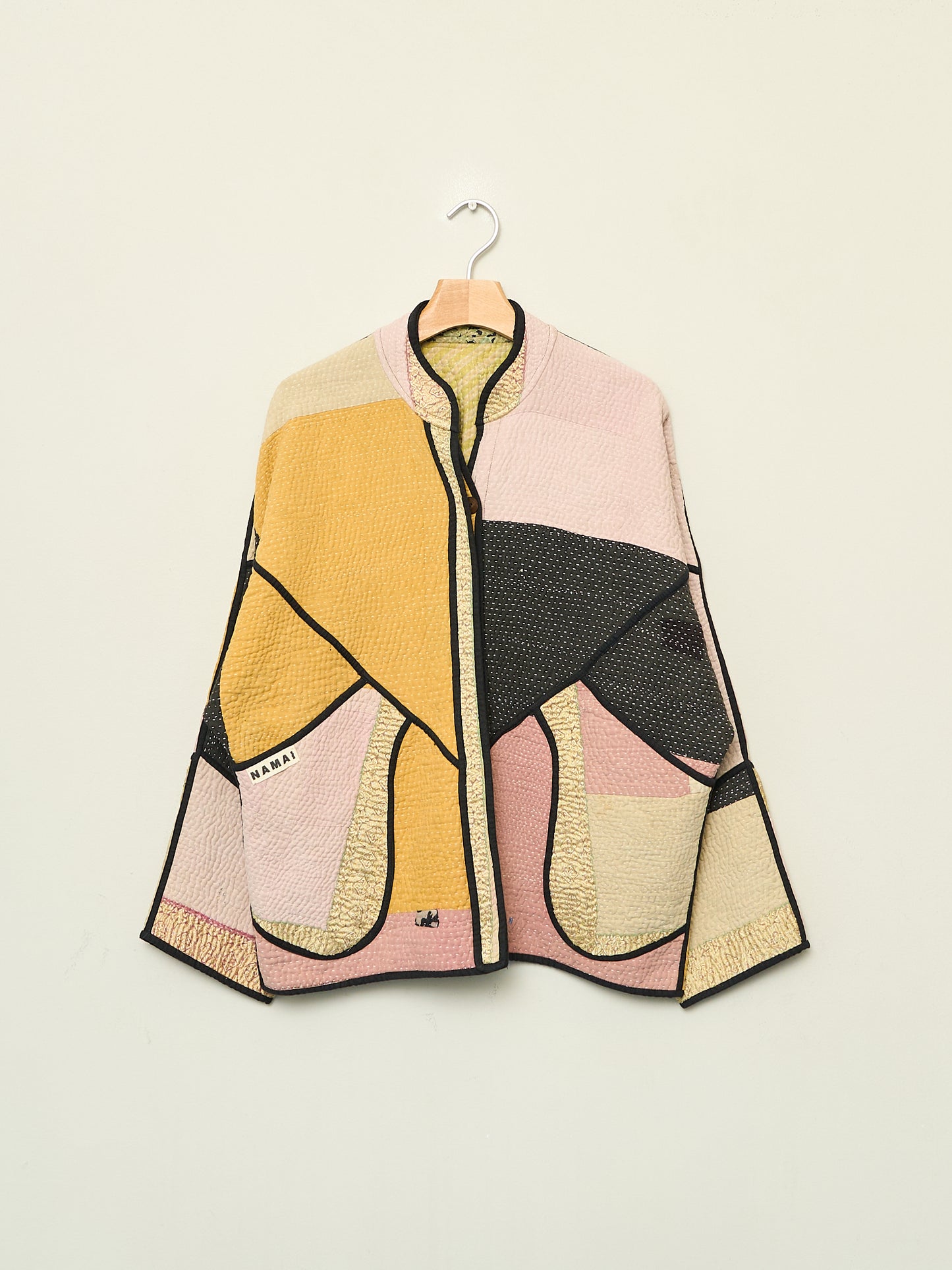 The Ladhiya Quilted Patchwork Kantha Jacket