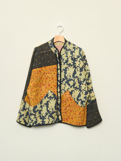 The Ladhiya Quilted Patchwork Kantha Jacket