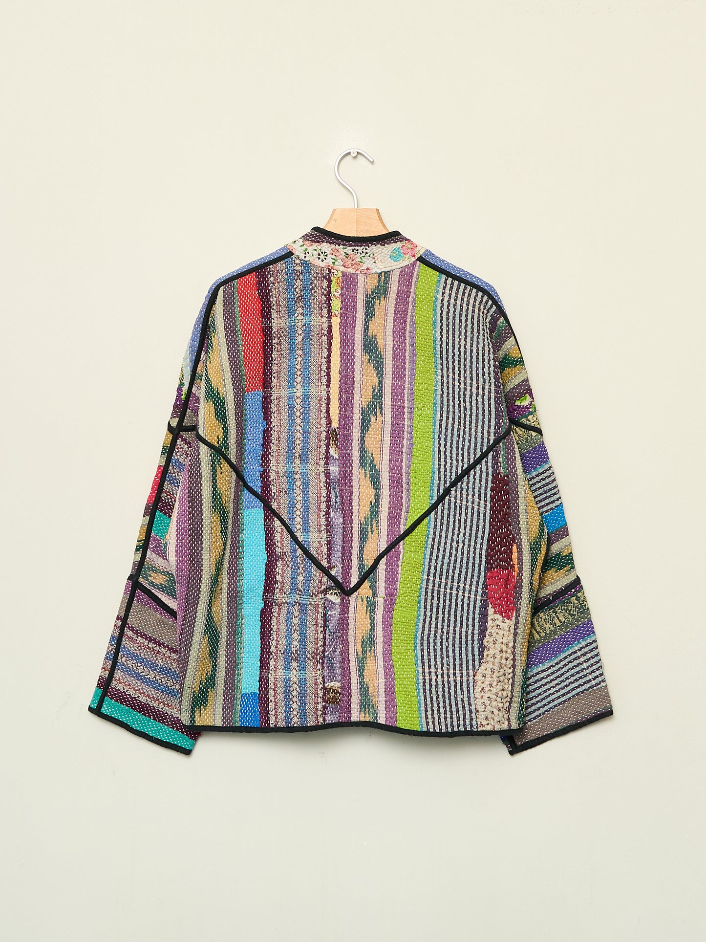 The Ladhiya Quilted Patchwork Kantha Jacket